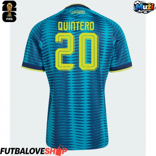 Dres Kolumbia Juan Fernando Quintero #20 Preč MS 2026 Krátky Rukáv